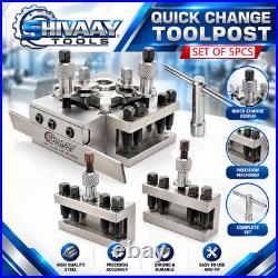 T63 Quick Change Tool Post Set Colchester Bantam 25mm Capacity Set of 5pcs