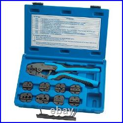 Tool Aid Quick Change Master Ratcheting Terminal Crimper Kit with 9 Dies 18980