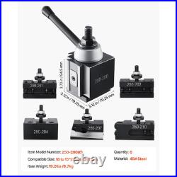 UIMOSO Quick Change Tool Post Set, Includes Lathe Tool Holders, Wedge Type Tool