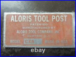USED Aloris CXA Type Quick-Change Tool Post with CXA-2 Holder & Knurling Tool