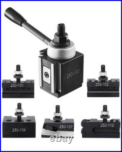 VEVOR Quick Change Tool Post Set, 6 Pcs, Includes Lathe Tool Holders, Wedge Type