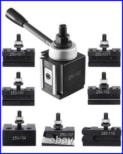 VEVOR Quick Change Tool Post Set 8Pcs Lathe Tool Holders 6-12 Mini Lathe Swing
