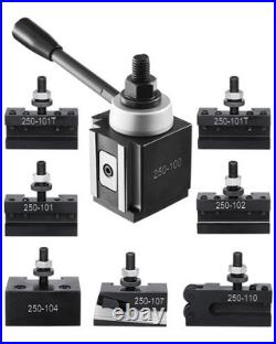 VEVOR Quick Change Tool Post Set 8 Pcs Includes Lathe Tool Holders Wedge Type To