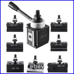 VEVOR Quick Change Tool Post Set 8 Pcs Includes Lathe Tool Holders Wedge Type To