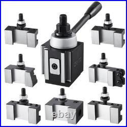 VEVOR Quick Change Tool Post Set 8 Pcs Includes Lathe Tool Holders Wedge Type To