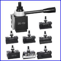 VEVOR Quick Change Tool Post Set 8 Pcs Includes Lathe Tool Holders Wedge Type To