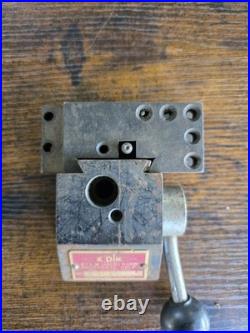 Vintage KDIK QUICK CHANGE TOOL POST & HOLDER NO. 8620 USA