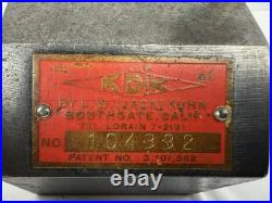 Vintage KDK 0 Series Quick Change Lathe Tool Post Wedge Type South Gate USA