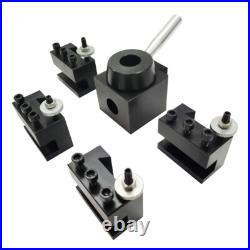 Wedge Type Quick Change Tool Post Holder Set for Lathe Series Steel 5PCS/Set