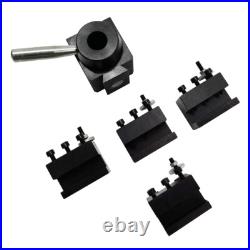 Wedge Type Quick Change Tool Post Holder Set for Lathe Series Steel 5PCS/Set