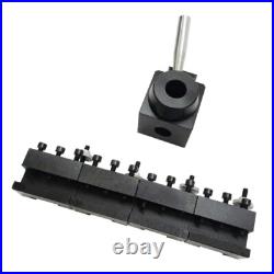Wedge Type Quick Change Tool Post Holder Set for Lathe Series Steel 5PCS/Set