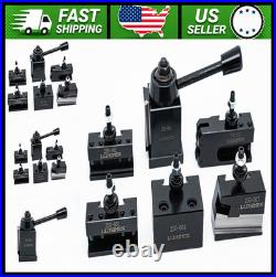 Wedge-Type Quick Change Tool Post Set for 6-9 Mini Lathe, Steel
