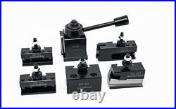 Wedge-Type Quick Change Tool Post Set for 6-9 Mini Lathe, Steel