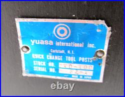 YUASA 14 to 20 PISTON TYPE CA SERIES QUICK CHANGE LATHE TOOL POST #740-400 YUASA 14 to 20 PISTON TYPE CA SERIES QUICK CHANGE LATHE TOOL POST #740-400