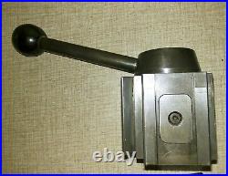 Yuasa 740-100 Quick Change Tool Post with 740-101 Cutting Tool Holder I05T Yuasa 740-100 Quick Change Tool Post with 740-101 Cutting Tool Holder I05T