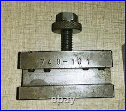 Yuasa 740-100 Quick Change Tool Post with 740-101 Cutting Tool Holder I05T Yuasa 740-100 Quick Change Tool Post with 740-101 Cutting Tool Holder I05T