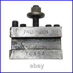 Yuasa 740-200 Quick Change Tool Post (BXA)+ 5 Tool Holders & 1 Boring Bar Holder