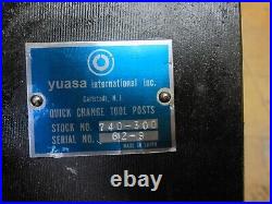 Yuasa 740-300 Quick change piston style tool post Aloris CXA compatible