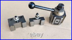 Yuasa Quick Change Tool Post Holder 740-100 & 2 Holders 10-12