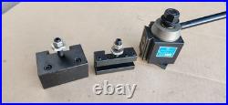 Yuasa Quick Change Tool Post Holder 740-100 & 2 Holders 10-12