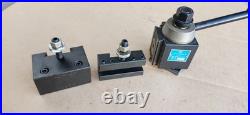 Yuasa Quick Change Tool Post Holder 740-100 & 2 Holders 10-12