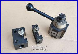 Yuasa Quick Change Tool Post Holder 740-100 & 2 Holders 10-12