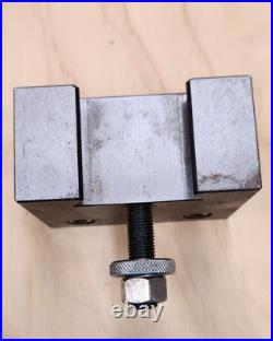 Yuasa Quick Change Tool Post Holder 740-100 & 2 Holders 10-12 Yuasa Quick Change Tool Post Holder 740-100 & 2 Holders 10-12