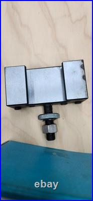 Yuasa Quick Change Tool Post Holder 740-100 & 2 Holders 10-12