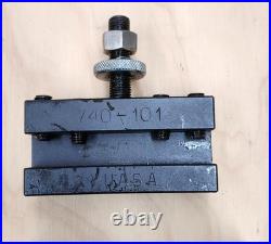 Yuasa Quick Change Tool Post Holder 740-100 & 2 Holders 10-12
