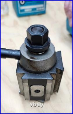 Yuasa Quick Change Tool Post Holder 740-100 & 2 Holders 10-12