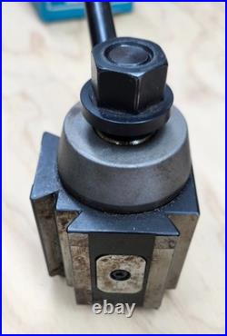 Yuasa Quick Change Tool Post Holder 740-100 & 2 Holders 10-12