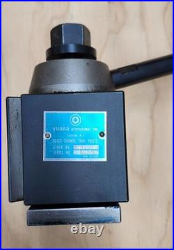 Yuasa Quick Change Tool Post Holder 740-100 & 2 Holders 10-12