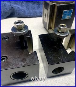 Yuasa Quick Change Tool Post Holder 740-300 & 5 Holders (NOS Last one)