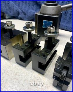 Yuasa Quick Change Tool Post Holder 740-300 & 5 Holders (NOS Last one)