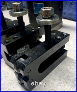 Yuasa Quick Change Tool Post Holder 740-300 & 5 Holders (NOS Last one)