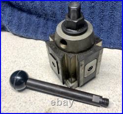 Yuasa Quick Change Tool Post Holder 740-300 & 5 Holders (NOS Last one)